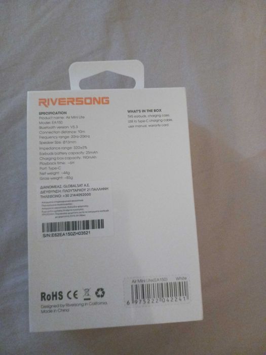 Casti wireless Riversong Air Mini Lite
