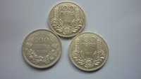 Лот български монети 100 лева от 1930,1934,1937 година