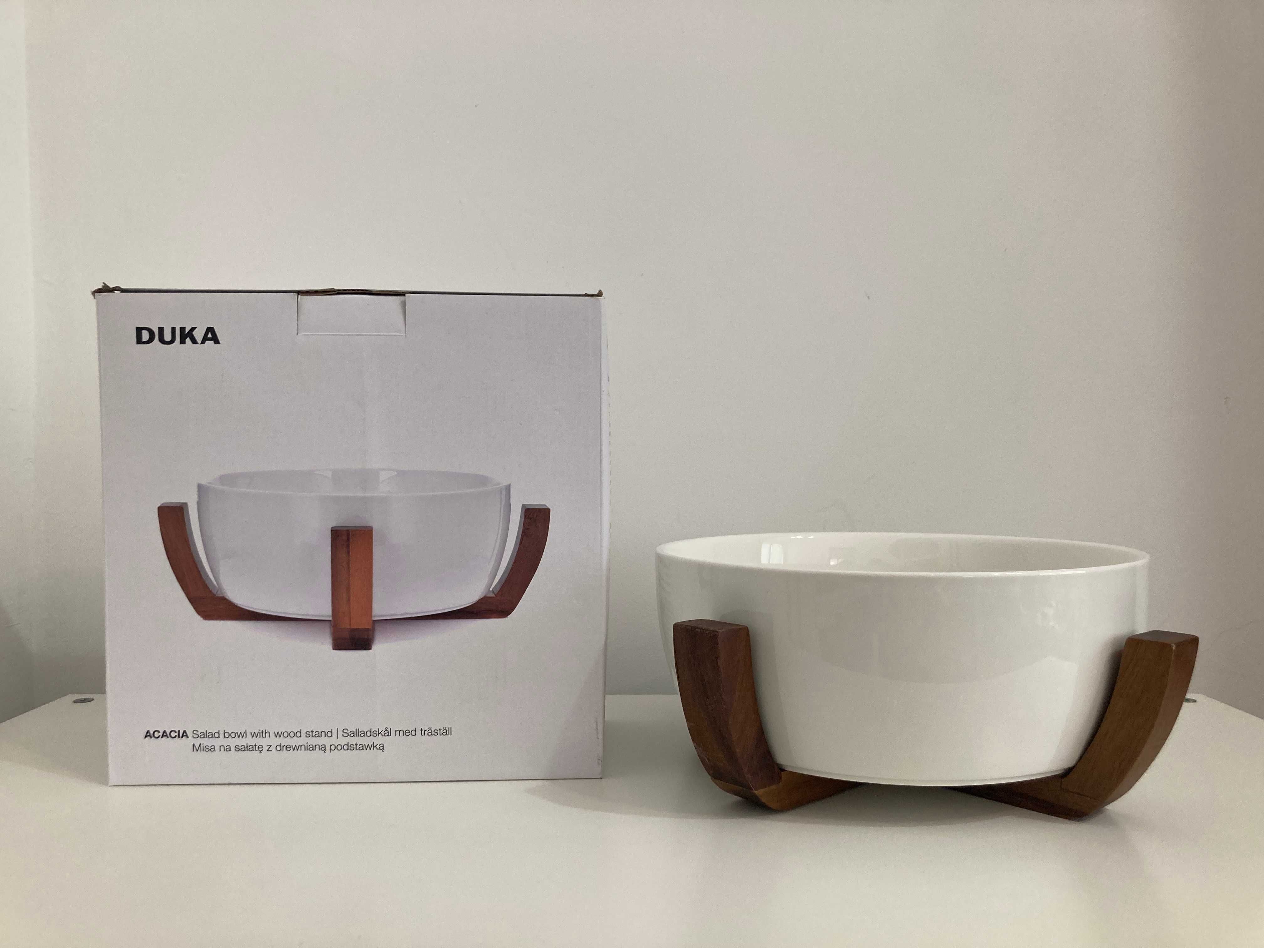 Нова купа DUKA ACACIA с дървена основа, 24 см, 3000 мл.