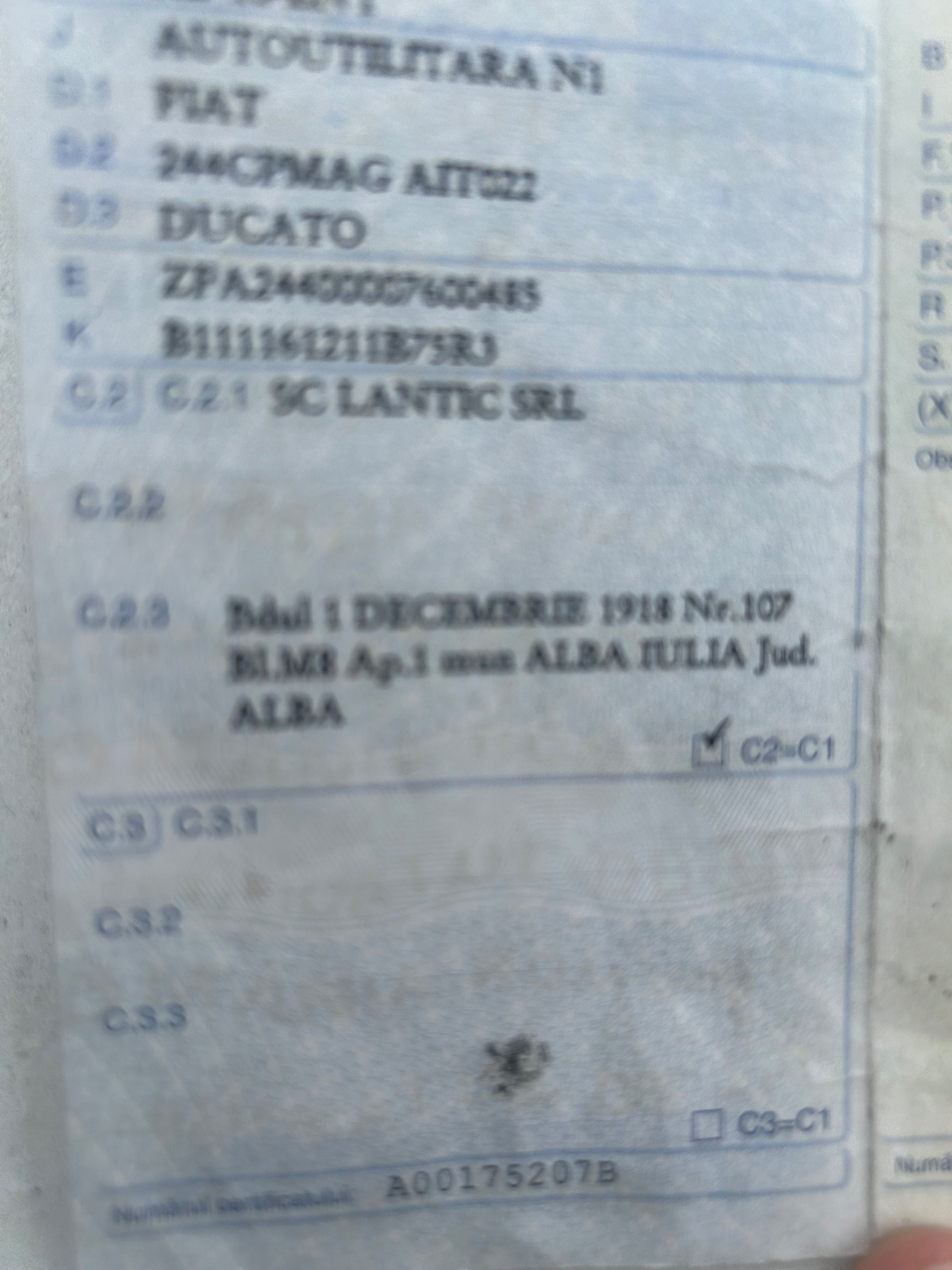 Vand Fiat Ducato  3570 Euro