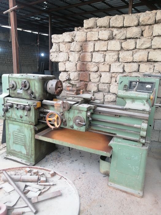 Токарный станок идеал холатда + тачилни чарх Такарни станок токирни