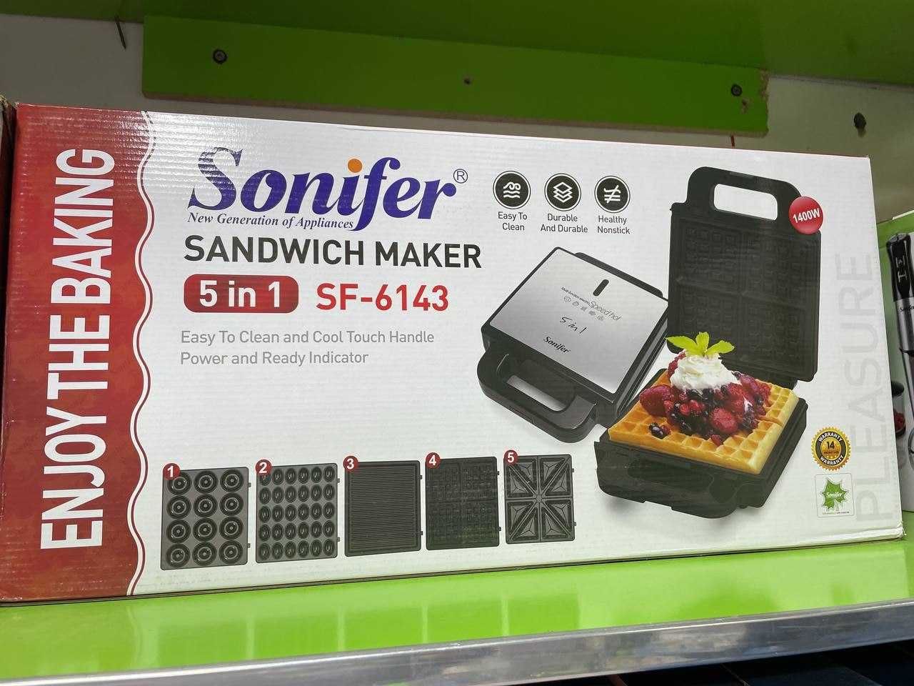 Сэндвичница SONIFER SF-6143 5 в1