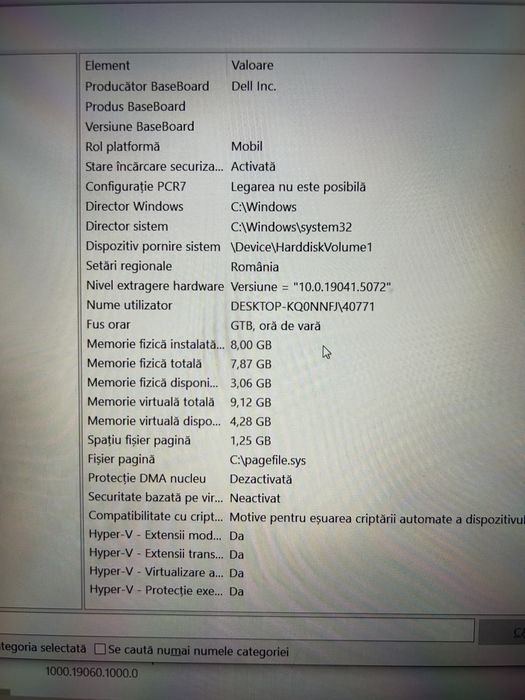 Laptop Dell Inspiron 7570 - i7 8th - 8gb RAM - 500gb SSD