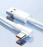 Кабель CAFELE USB TypeC (M), USB Type-A (M) белый