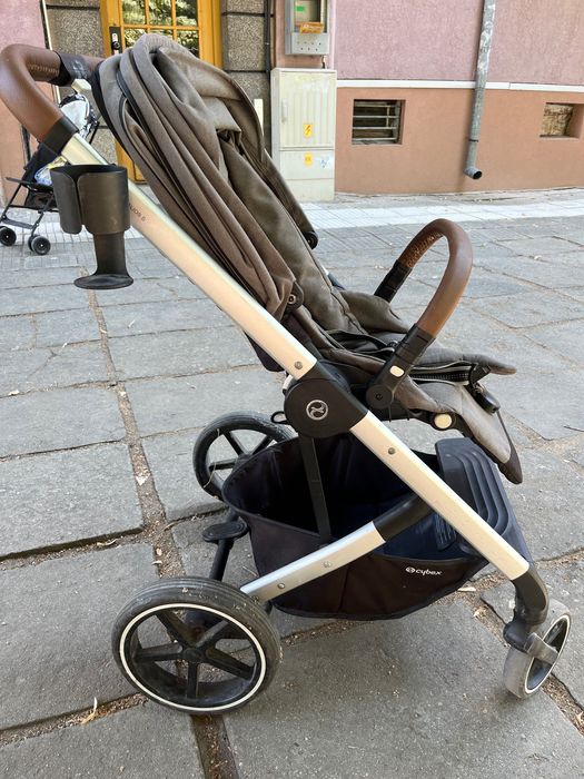 Cybex balios s lux количка сива с два коша