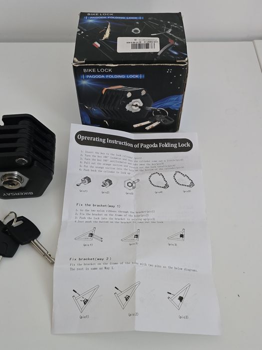Lacat bicicleta pliabil Pagoda Folding Lock