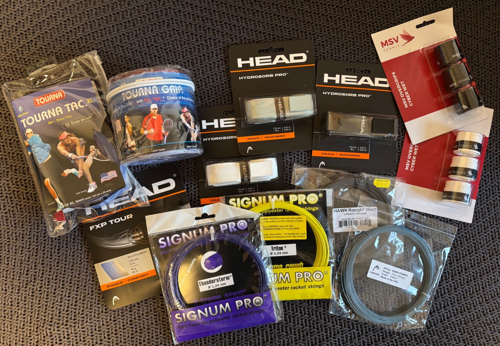 Професионално наплитане на тенис ракети Head Wilson Yonex Babolat