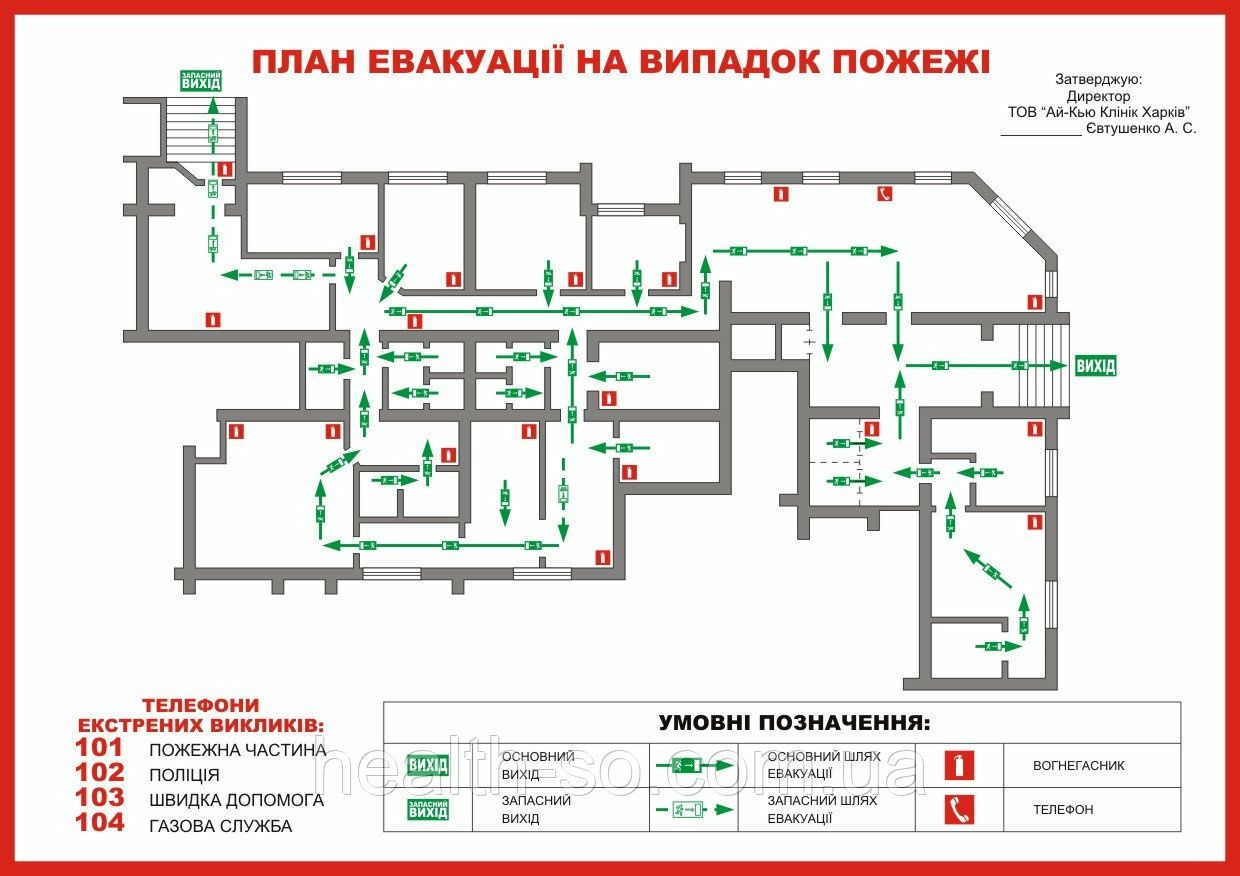 План эвакуации разработка продажа