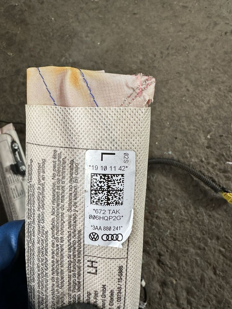 Airbag седалка Volkswagen Passat b6 b7 cc айрбег пасат vw б6 б7 цц