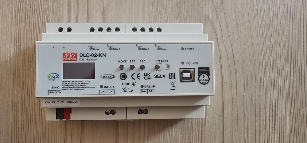 Mean Well KNX-Dali Gateway DLC-02KN