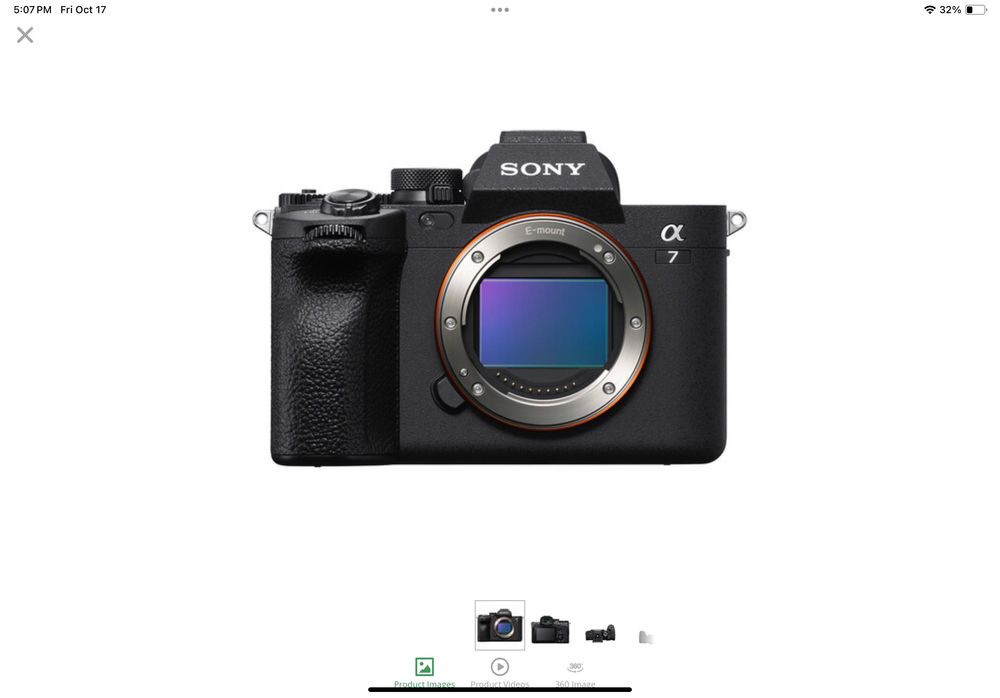 Sony a7IV  nefolosit cu baterie rezerva si card