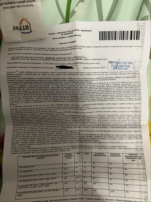 Lant de aur cu diamante