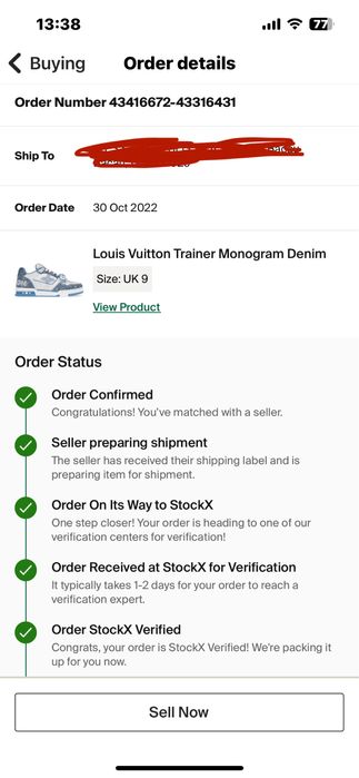 Louis Vuitton Trainer Monogram Denim