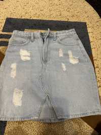 Fusta din denim H&M, marimea 36