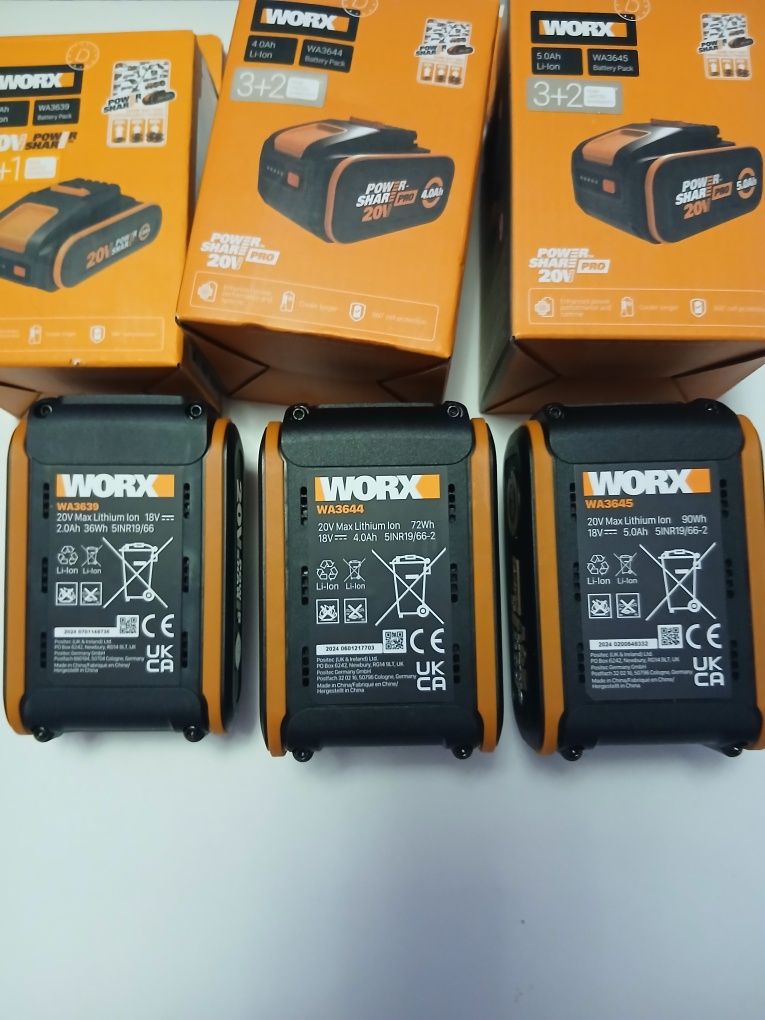 Acumulator Worx 20 V Power Share