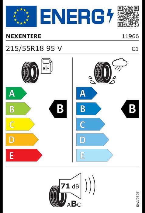 Anvelope vară Nexen N’Fera Primus 215/55 R18 DOT 1125  ca noi, 2000 km