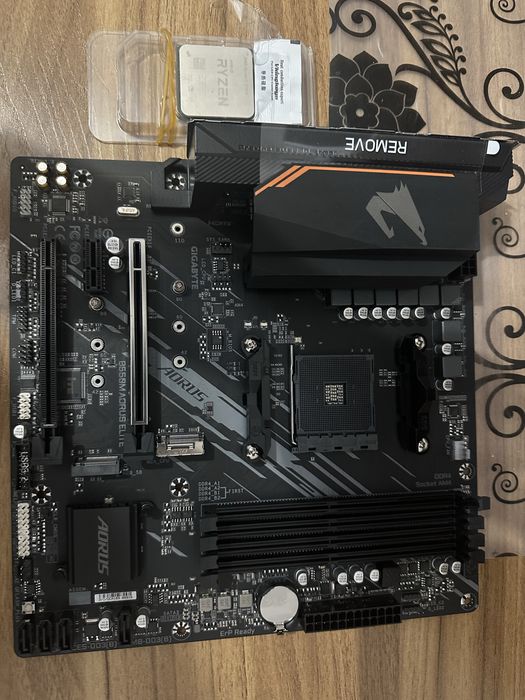 Комплект Gigabyte b550m aorus elite / ryzen 7 5700x / ddr4 32gb 3600