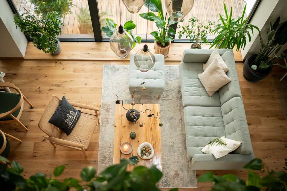 Canapea Ikea cu 3 locuri + taburet extra