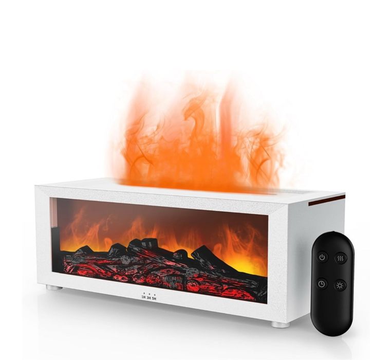 Umidificator semineu cu 7 culori culoarea alba