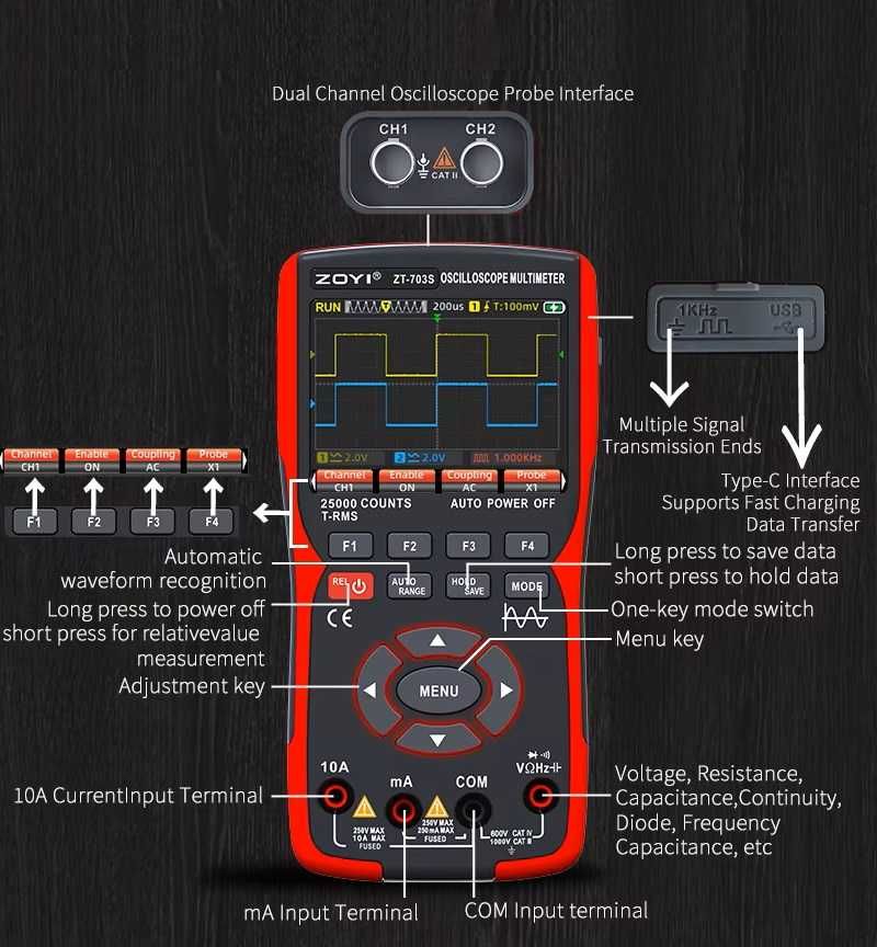 Мултиметър Осцилоскоп - Multimeter Oscilloscope