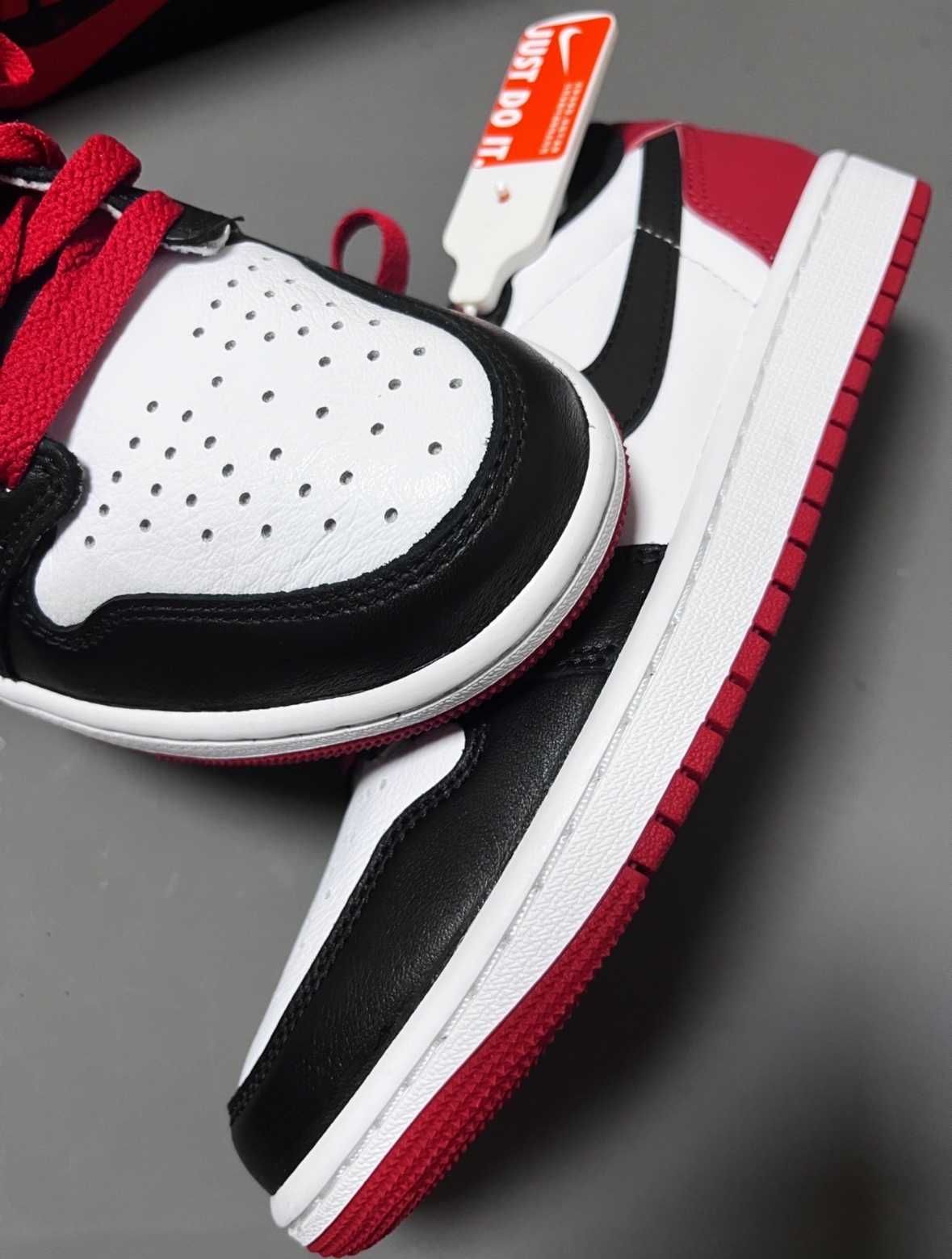 Air Jordan 1 Low 'Bred Toe' оригинал