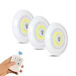 3 броя LED лампи с дистанционно управление
