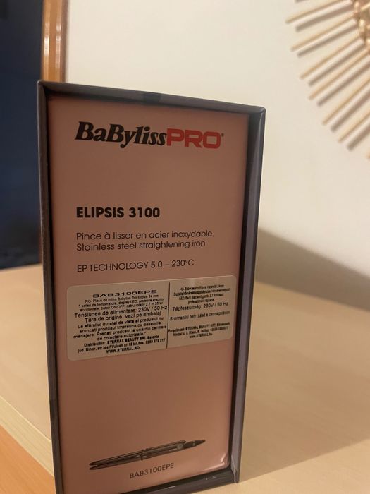 Vând Placă Babyliss pro Elipsis 3100 profesională noua