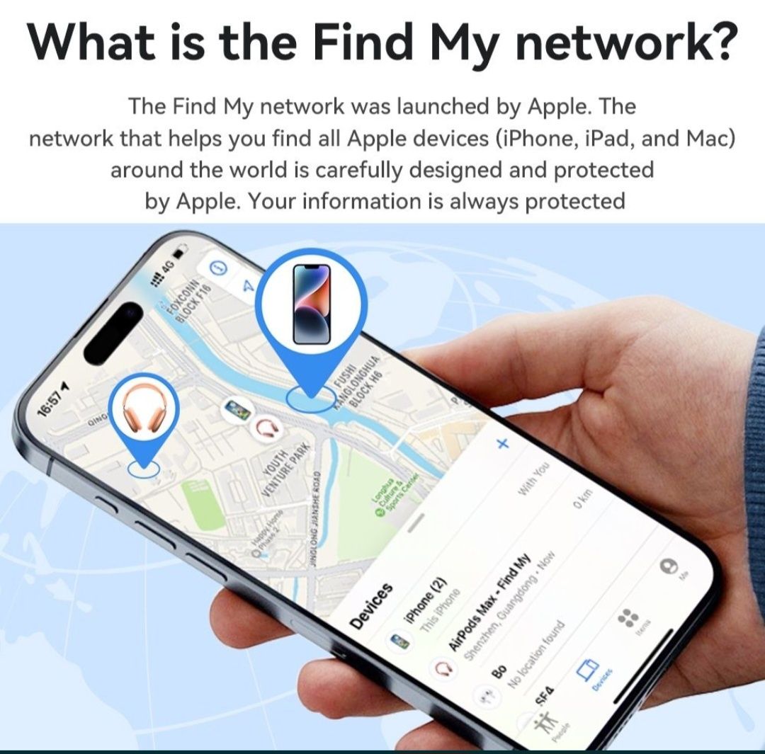 AirTag HOCO Tag E94 for iPhone Метка Трекер
Метка/Трекер+Брелок Hoco T