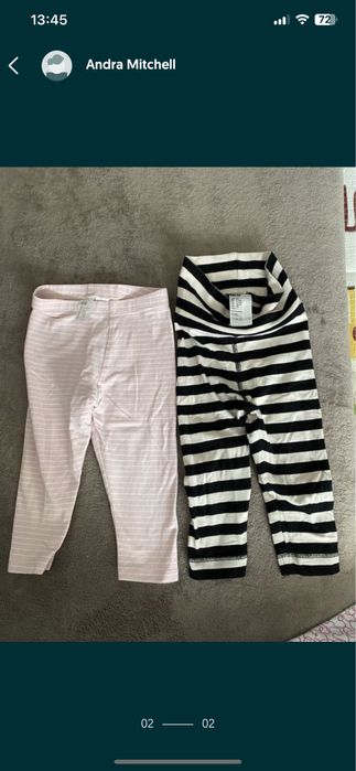 Salopete 80 sau 9-12 luni si 4 pantaloni 80