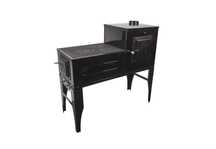 Soba Cizma L Lemne Cuptor Neagra 7kW Evac Dreapta LIVRAT GRATUIT AB