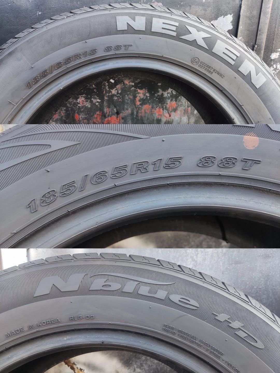 2бр. летни гуми 185/65/15 Nexen N'Blue HD 
dot22
6.8mm
Много добро със