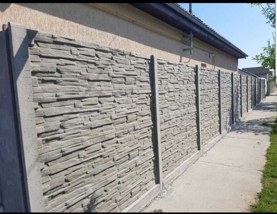 Gard din placi beton
