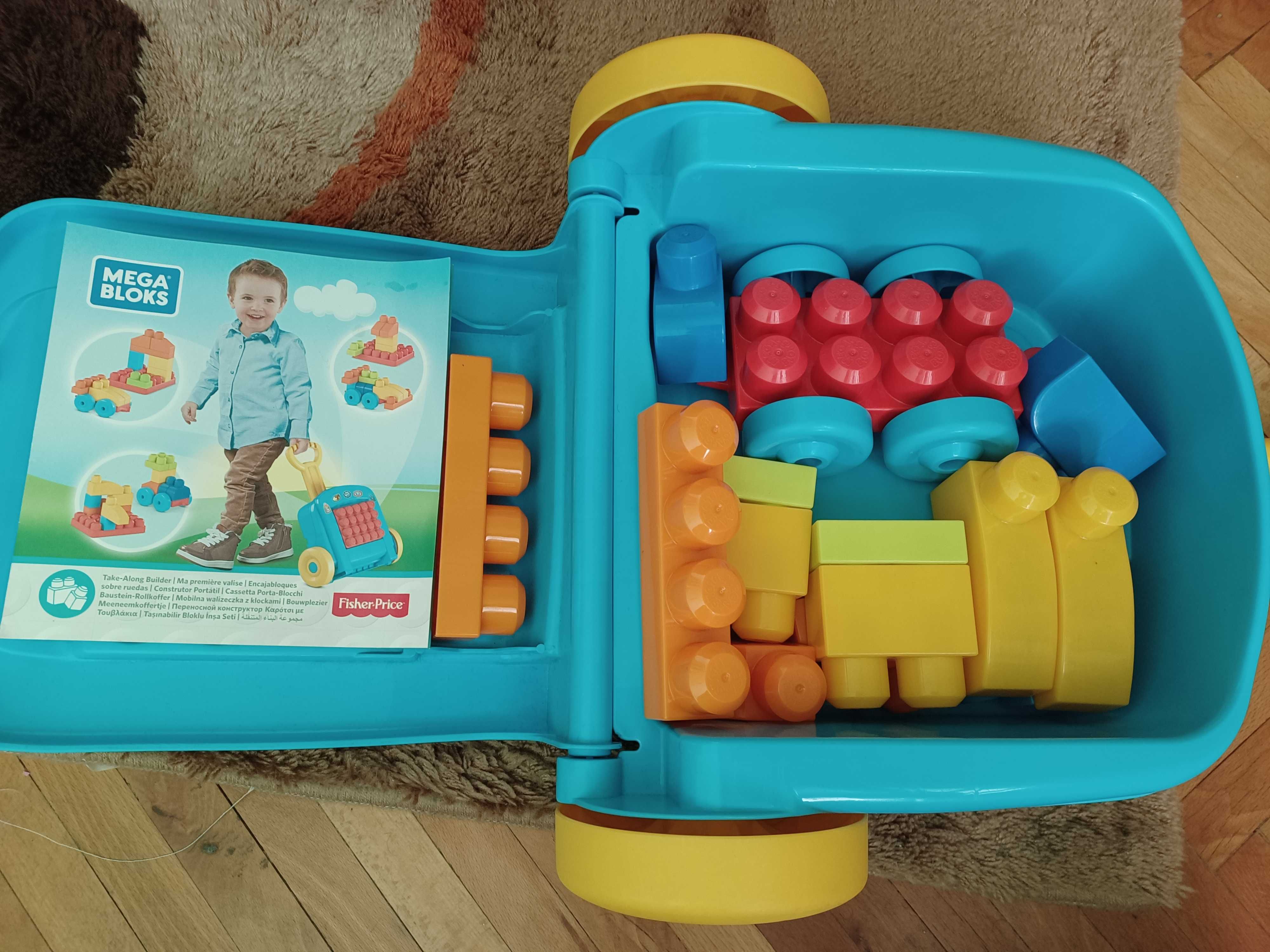 Конструктор в куфарче Fisher Price - С 16 мега блокчета