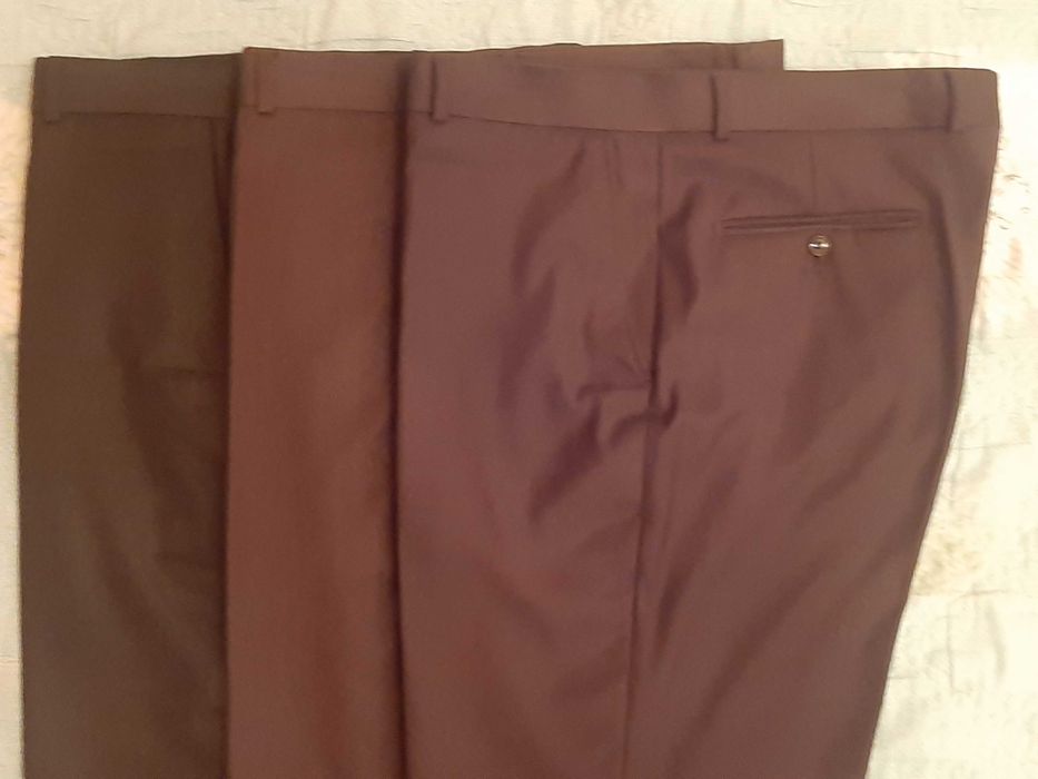 Брюки мужские классические 3 шт. Шерсть, длина 120 см, р-р 52.