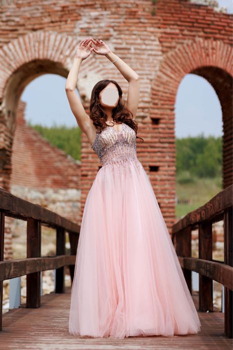 Абитуриентска - бална рокля + бална чанта + аксесоар