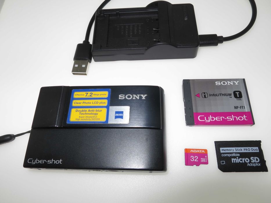 Sony CyberShot T10 ултра тънък цифров фотоапарат дигитална камера Тъч