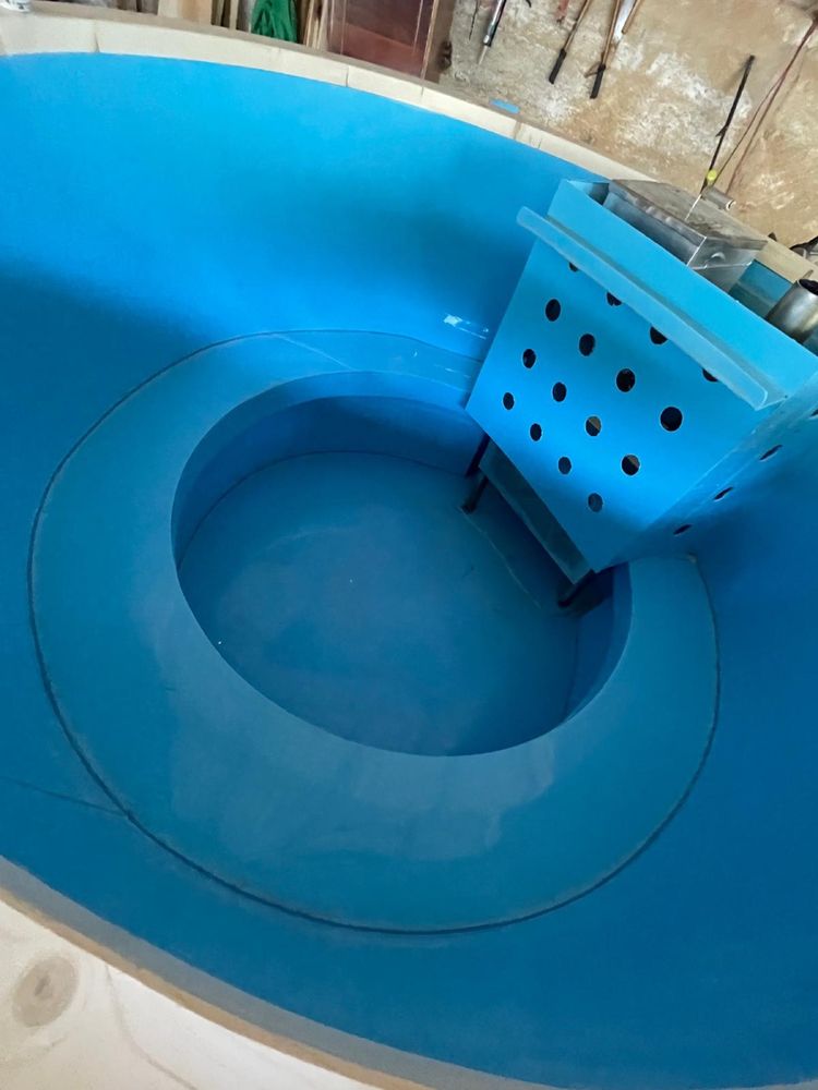 Ciubăr jacuzzi cu interior din fibra de plastic