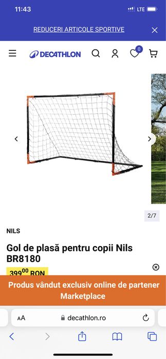 Porti fotbal aluminiu decathlon