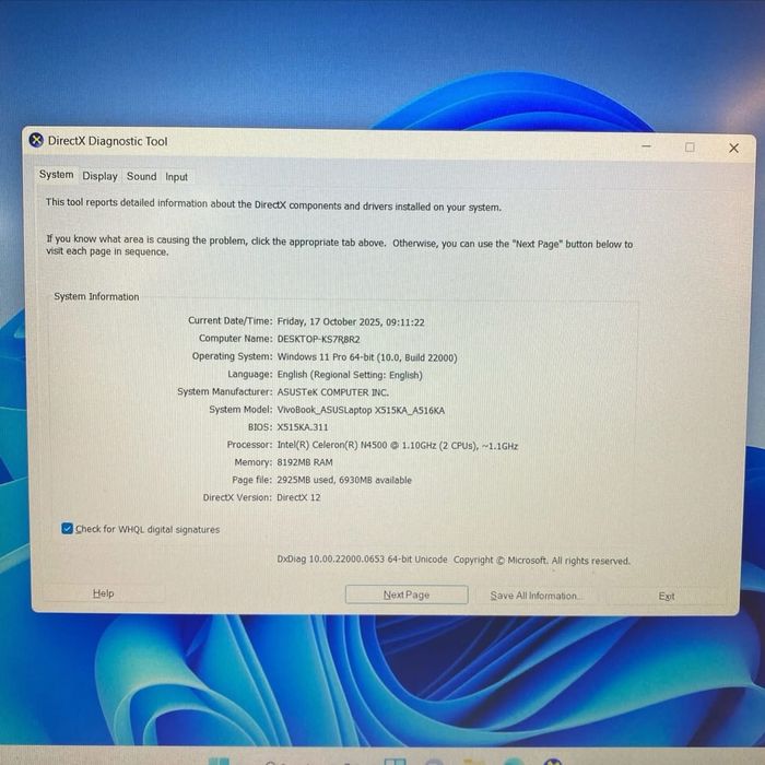 Laptop Asus X515KA Impecabil ca Nou Fullbox 512GB Ssd 8GB Ram Trimit