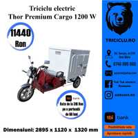 Triciclu electric THOR PREMIUM CARGO 1200W Agramix NOU