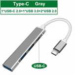 Otg hub type-c със 4 порта универсално