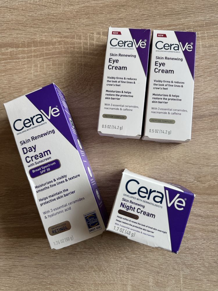 Комплект кремове за лице Cerave Skin Renewing