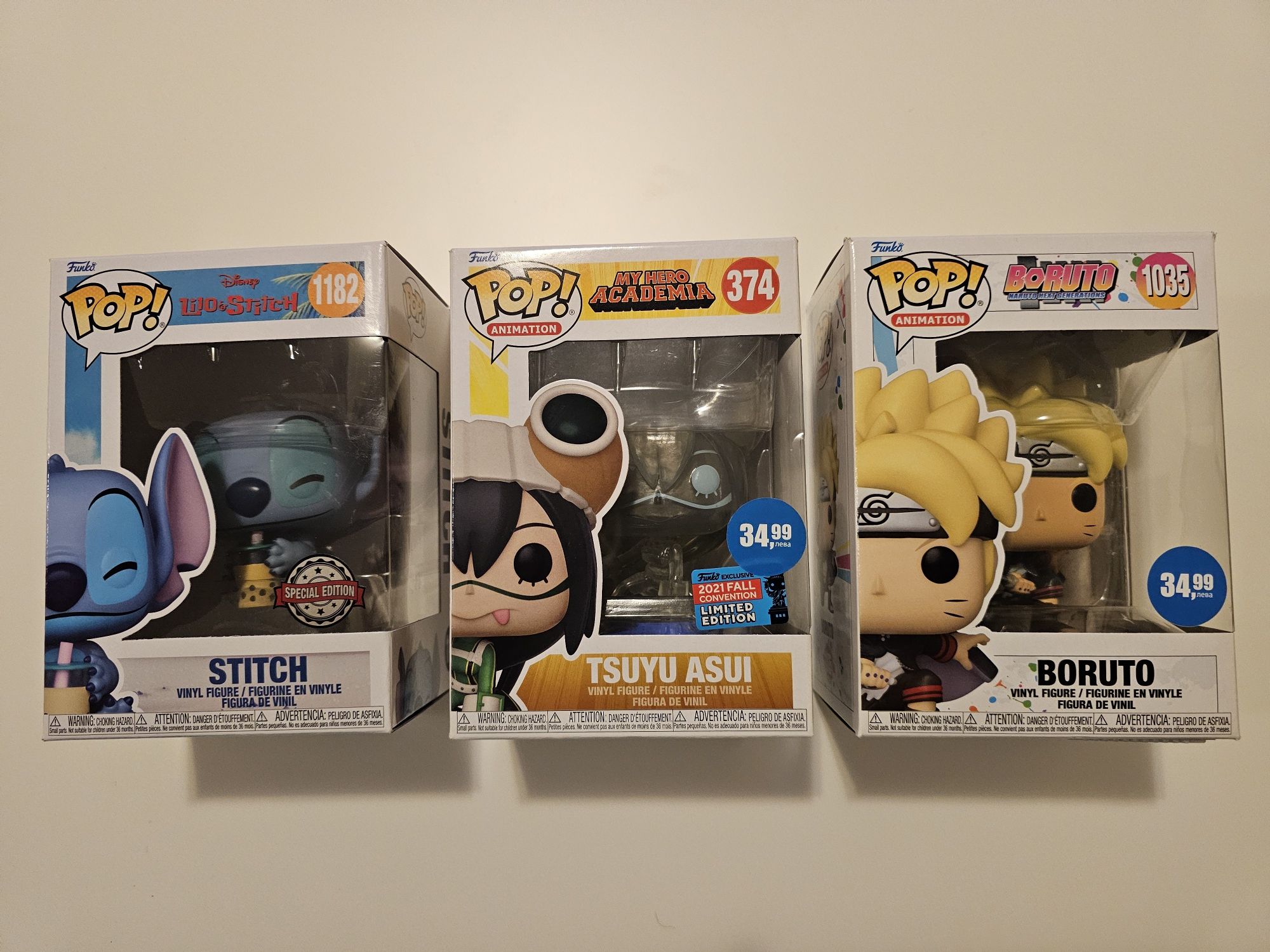 Уникални перфектни Funko Pop фигурки Stitch, My Hero Academia, Boruto