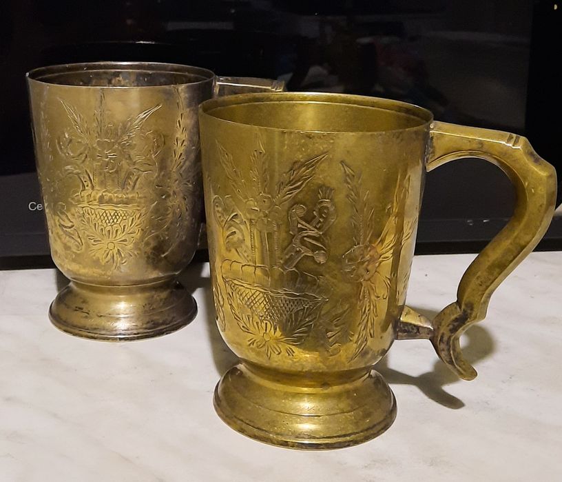 Кружки мельхиор Индия 70-е годы прошлого века