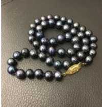 Colier perle Black Akoya