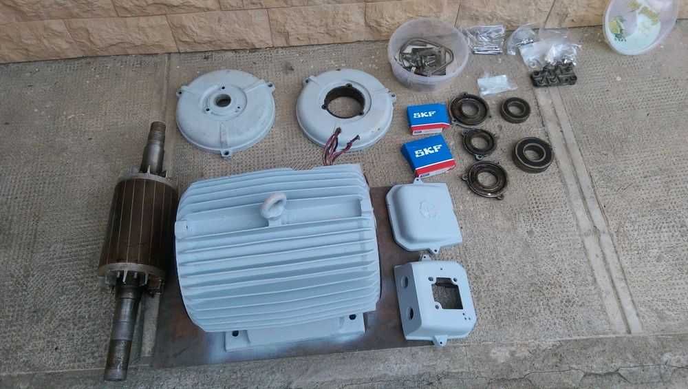 Generator PMG Modificat din Motor electric trifazat 18.5kw/ 380v/220v.