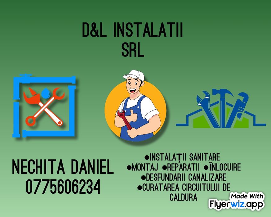 Instalator cu experienta de peste 14 ani !