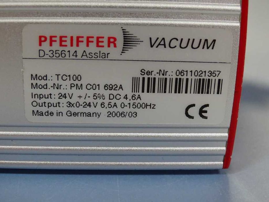 Вакуум помпа PFEIFFER VACUUM TMH 262 P Turbomolecular Pump 210L/S