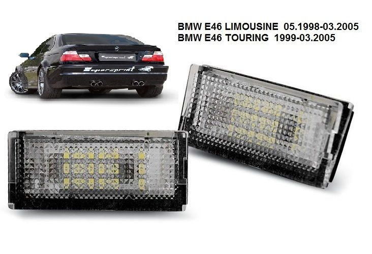 Lampi numar LED pentru BMW E 46 Sedan , Touring , set 2 bucati.