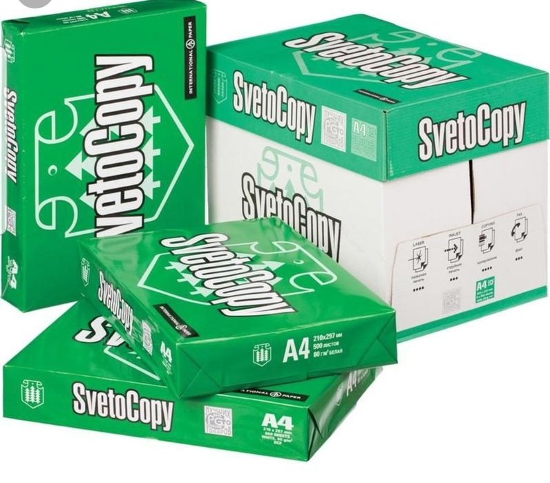 A4 svetocopy оригинал.  8 коробок. Дoставка в черт.В 1 коробке 5 пачек